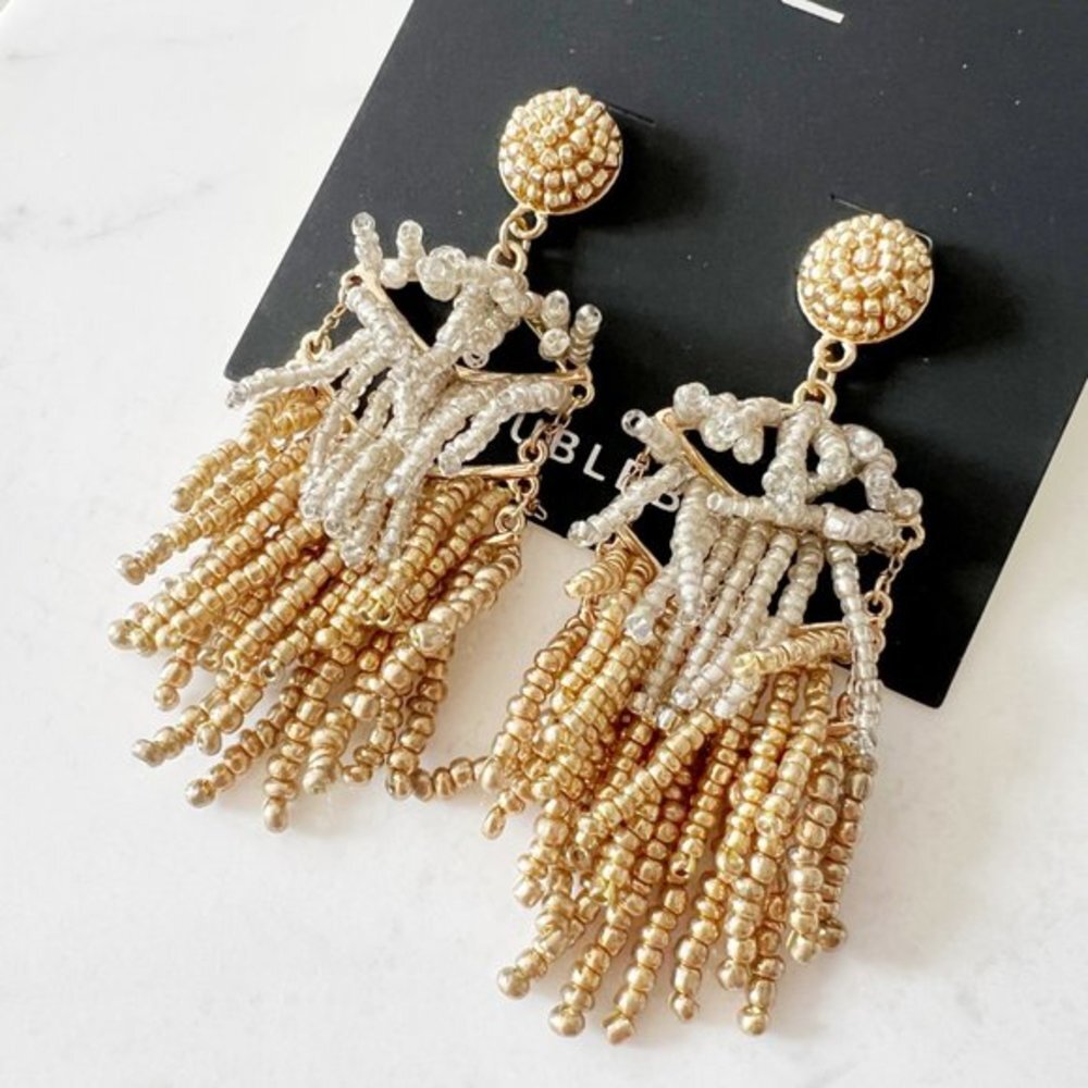 4/$25 BaubleBar Beaded Tiered Earrings